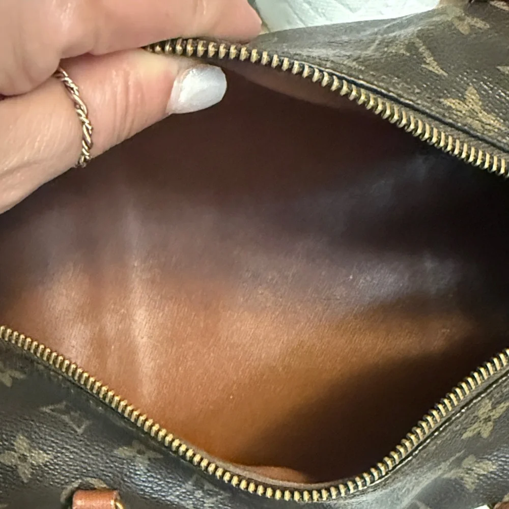 Louis Vuitton papillon 30 Brown Monogram Leather Bag